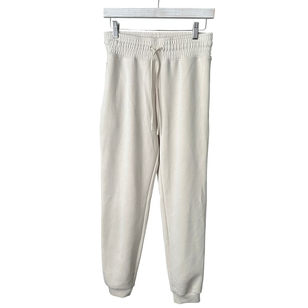 BuffBunny Cream Drawstring Luxe Joggers Size Small